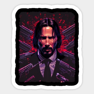 john wick Sticker